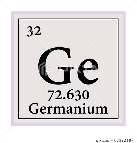 Germanium Periodic Table of the Elements Vector 62832197