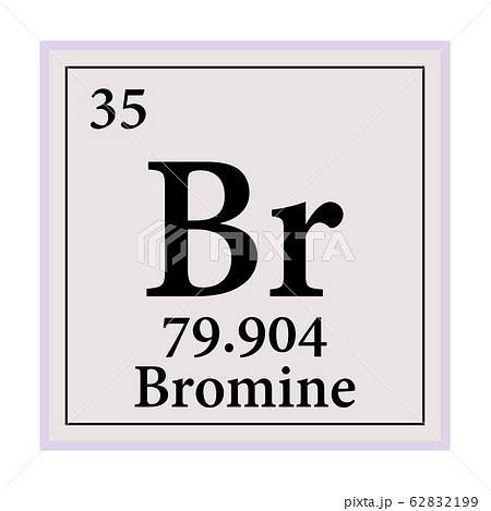 Bromine Periodic Table of the Elements Vector 62832199