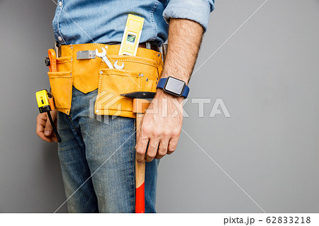 Man with tools for mending stock photo 62833218