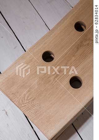 Stand for wine from wood in loft style 62834014