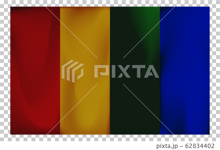 赤と黄色と緑と青のグラデーション素材 ストライプのイラスト素材