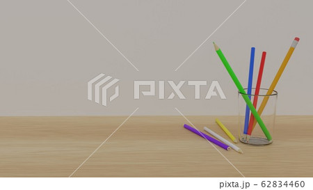colored pencils in glass colored pencils in glass 62834460