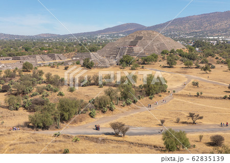 The Pyramids in ancient city of Teotihuacan in Mexico. The Pyramids in ancient city of Teotihuacan in Mexico. 62835139