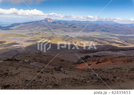 View from Cotopaxi volvcano during trekking trail. 62835653