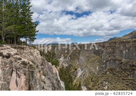 Panoramic of the Rio Toachi Canyon, near Quilotoa, Cotopaxi, Ecuador. South America. 62835724