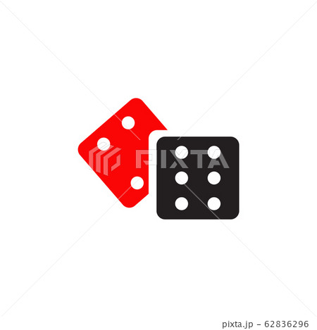Dice game icon logo design vector template 62836296
