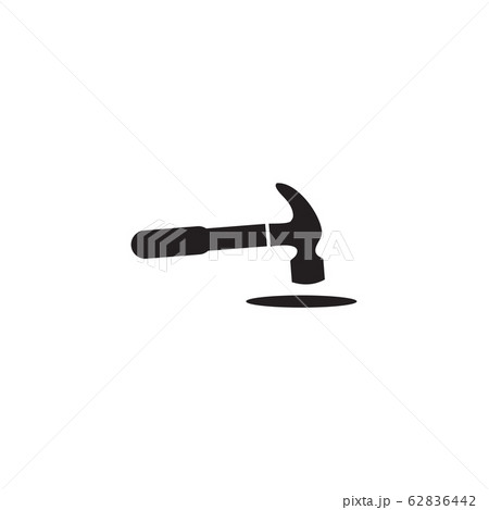 Hammer tool logo design vector template 62836442