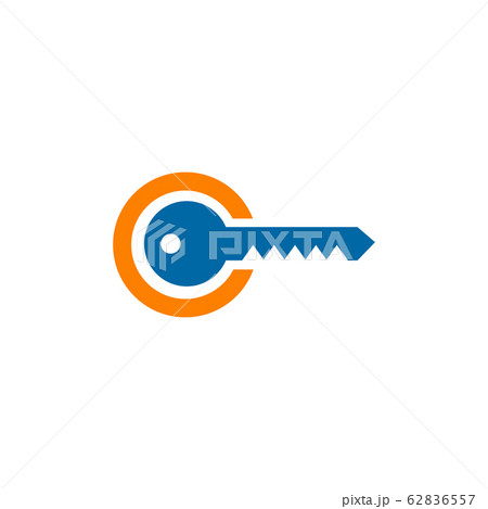 Simple key logo icon design vector template 62836557