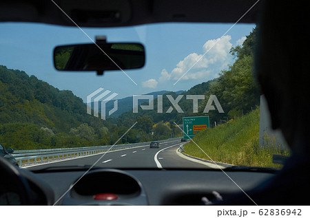 Driving on a highway Driving on a highway 62836942