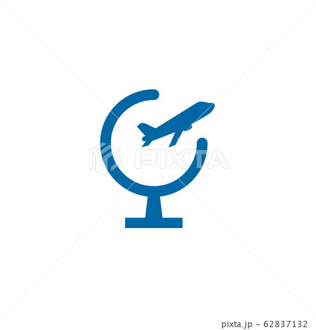 Travel company logo design with plane icon vector 62837132