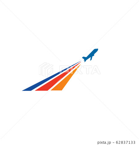 Travel company logo design with using plane icon 62837133