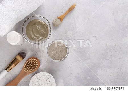 Cosmetic clay powder for skin and hair 62837571