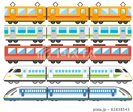 電車 列車 鉄道 アイコンのイラスト素材