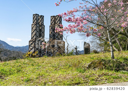 河津桜と韮山反射炉 河津桜と韮山反射炉 62839420