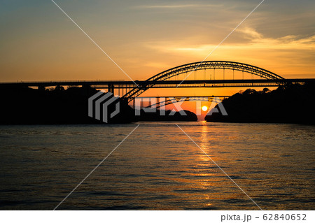 西海橋の夜明け 西海橋の夜明け 62840652