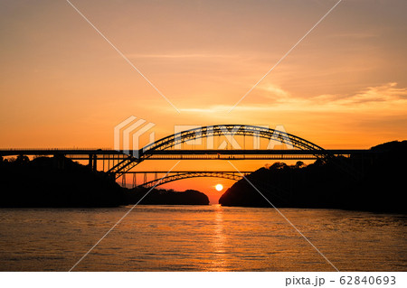 西海橋の夜明け 西海橋の夜明け 62840693