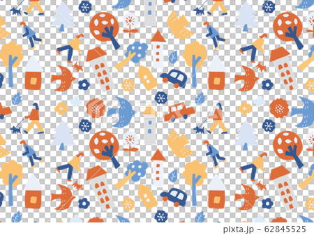 City and people illustration background pattern 01 City and people illustration background pattern 01 62845525