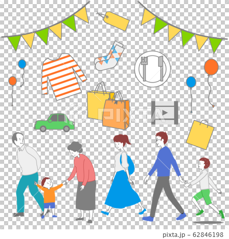 家族　ショッピングセンター　イベント　フェアー　お出かけ 62846198