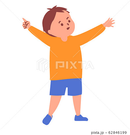 指を差す小さな男の子 指を差す小さな男の子 62846199