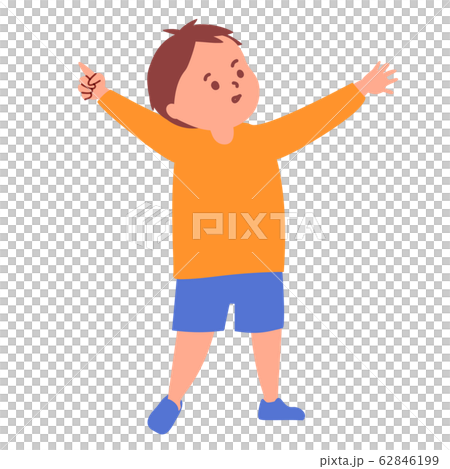 指を差す小さな男の子 指を差す小さな男の子 62846199