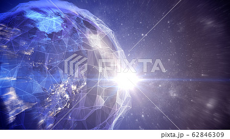 Holographic Map of the World with a network 62846309