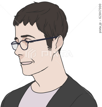 イケオジ成人男性のイラスト素材