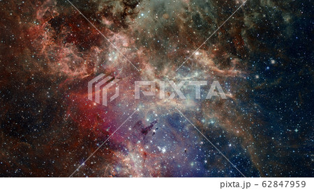 Hubble views galaxy and nebula. Elements of this 62847959