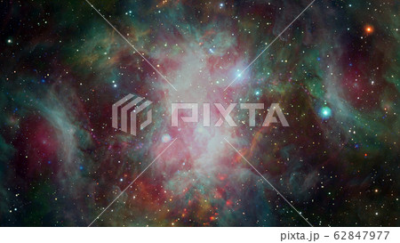 Hubble views galaxy and nebula. Elements of this 62847977