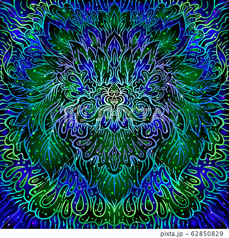 Hand-drawn tribal style seamless pattern. Hand-drawn tribal style seamless pattern. 62850829