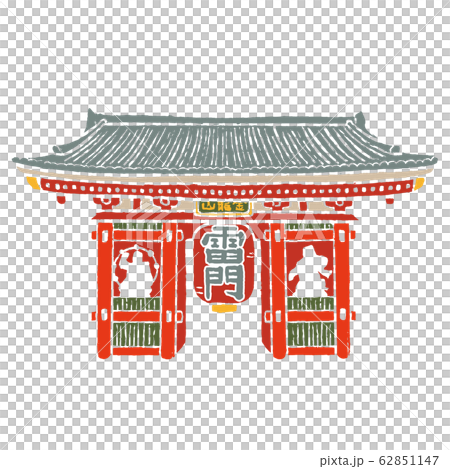 Asakusa Kaminarimon: no black line 62851147
