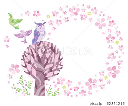 春 桜 動物 フレーム 春 桜 動物 フレーム 62851216