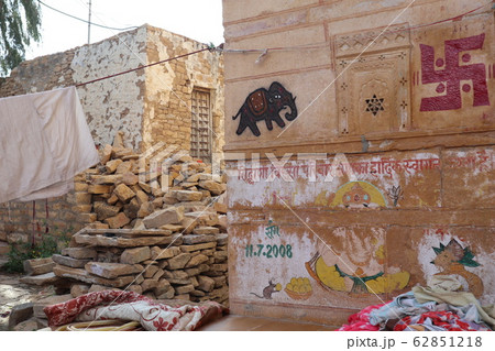 インド　ジャイサルメール 壁画 62851218