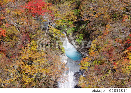 那須　駒止めの滝　紅葉 62851314