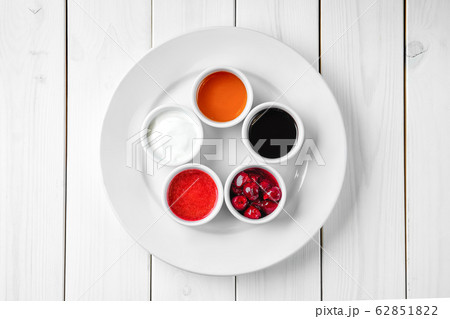 Assortment of different sauce Assortment of different sauce 62851822
