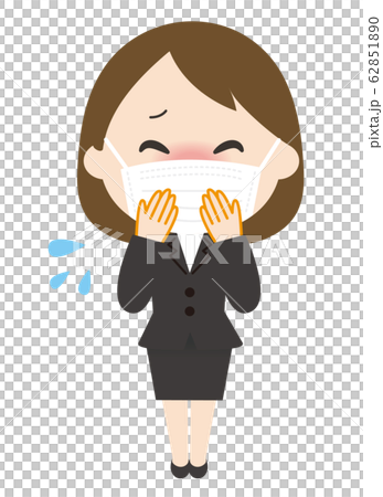 女性 マスク せき スーツ 女性 マスク せき スーツ 62851890