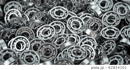 Heap of bearing industriaal concept background. 62854101