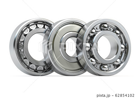 Bearings of different types isolated on white 62854102