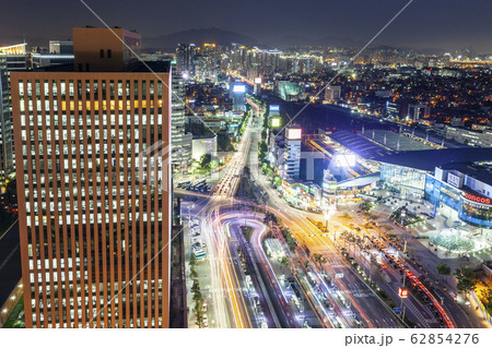 風景 夜景 駅 62854276