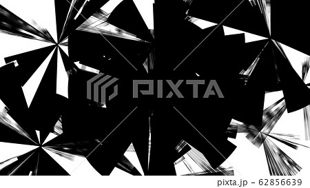 3D rendering of an abstract strict futuristic and stylish black and white composition 62856639