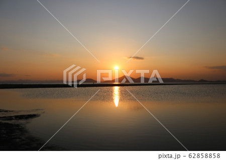 多大浦 夕焼け 海 62858858