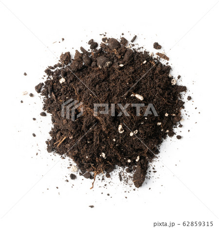 Pile of Soil with Mineral Fertilizers Isolated on Pile of Soil with Mineral Fertilizers Isolated on 62859315