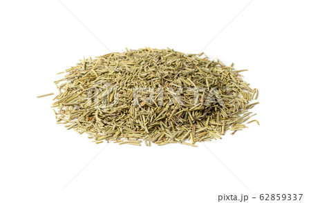 Round Pile of Dry Rosemary Isolated on White 62859337