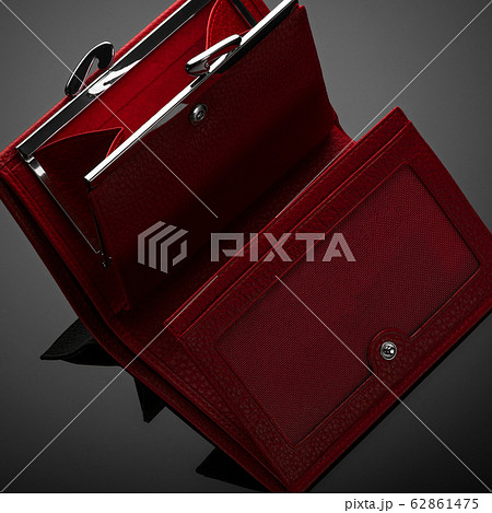 women's wallet on a black background women's wallet on a black background 62861475