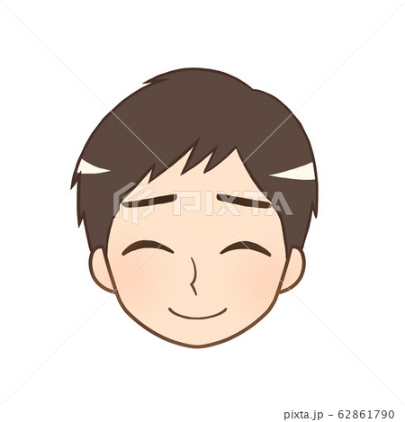 男性の表情 アイコン 苦笑い のイラスト素材