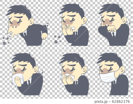 Sneeze Etiquette Virus Splash-Set 62862176