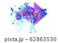 Abstract Xtreme colorful illustration VR technology man gamer cyberpower virtual reality 62863530