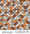 Seamless colorful river fish scales 62864976