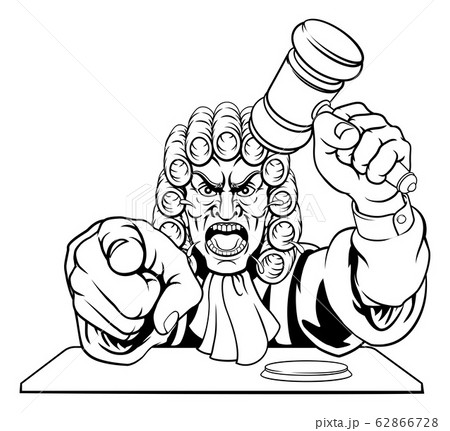 Angry Judge Cartoon Character Angry Judge Cartoon Character 62866728