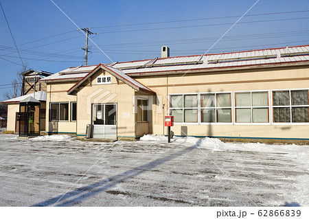 冬の北海道長万部町JR国縫駅の朝の風景を撮影 冬の北海道長万部町JR国縫駅の朝の風景を撮影 62866839