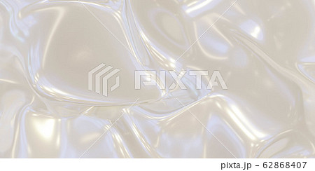 glossy whitefluid glossy mirror water effect background backdrop texture 3d render illustration 62868407